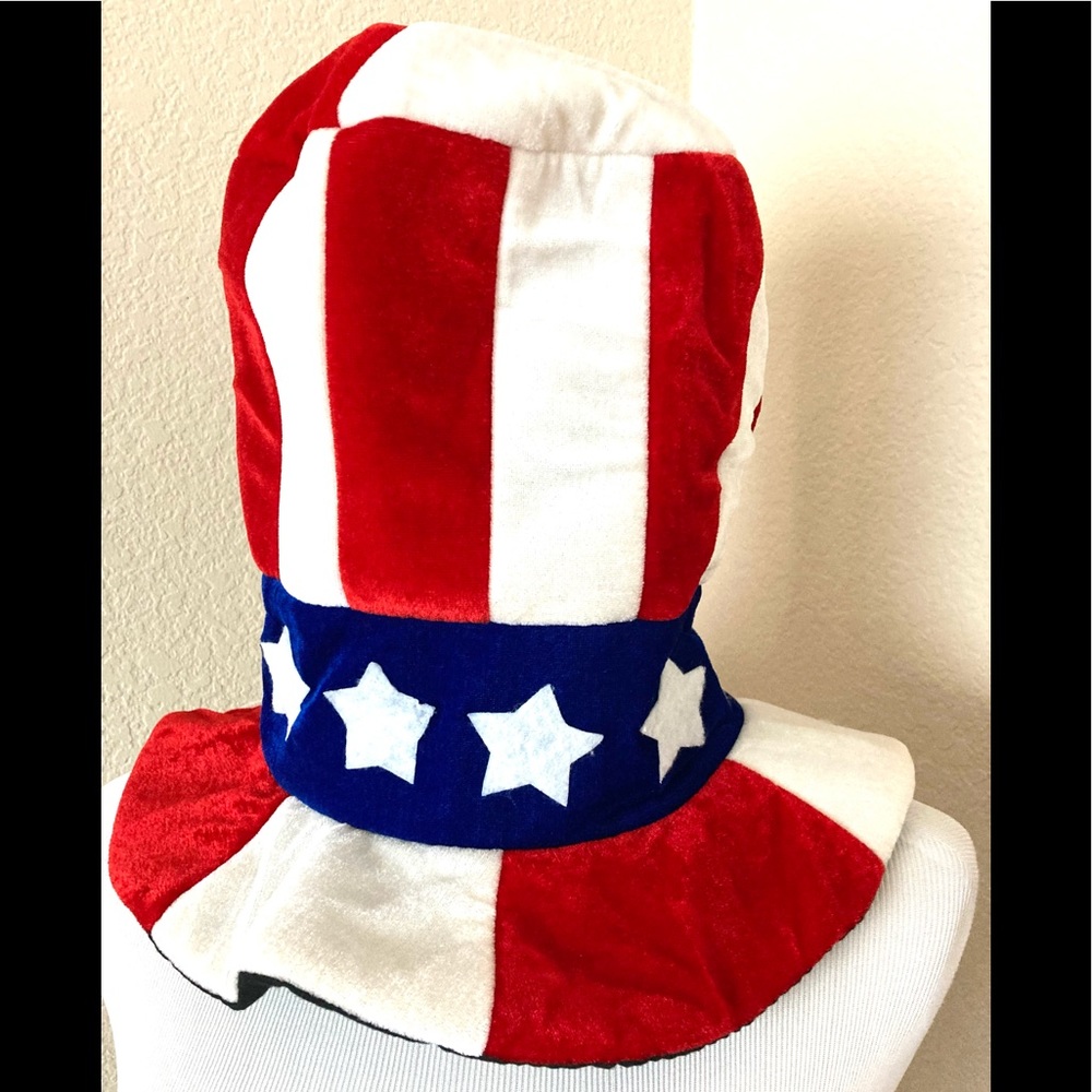 Halloween hat USA flag top hat whimsical tall hat